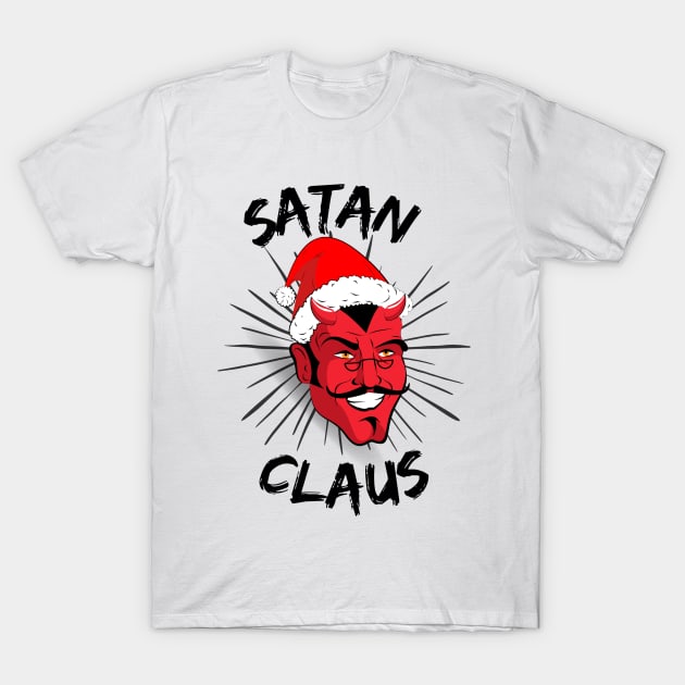 Satan Claus Christmas Sweater T-Shirt by Kindly Wicked